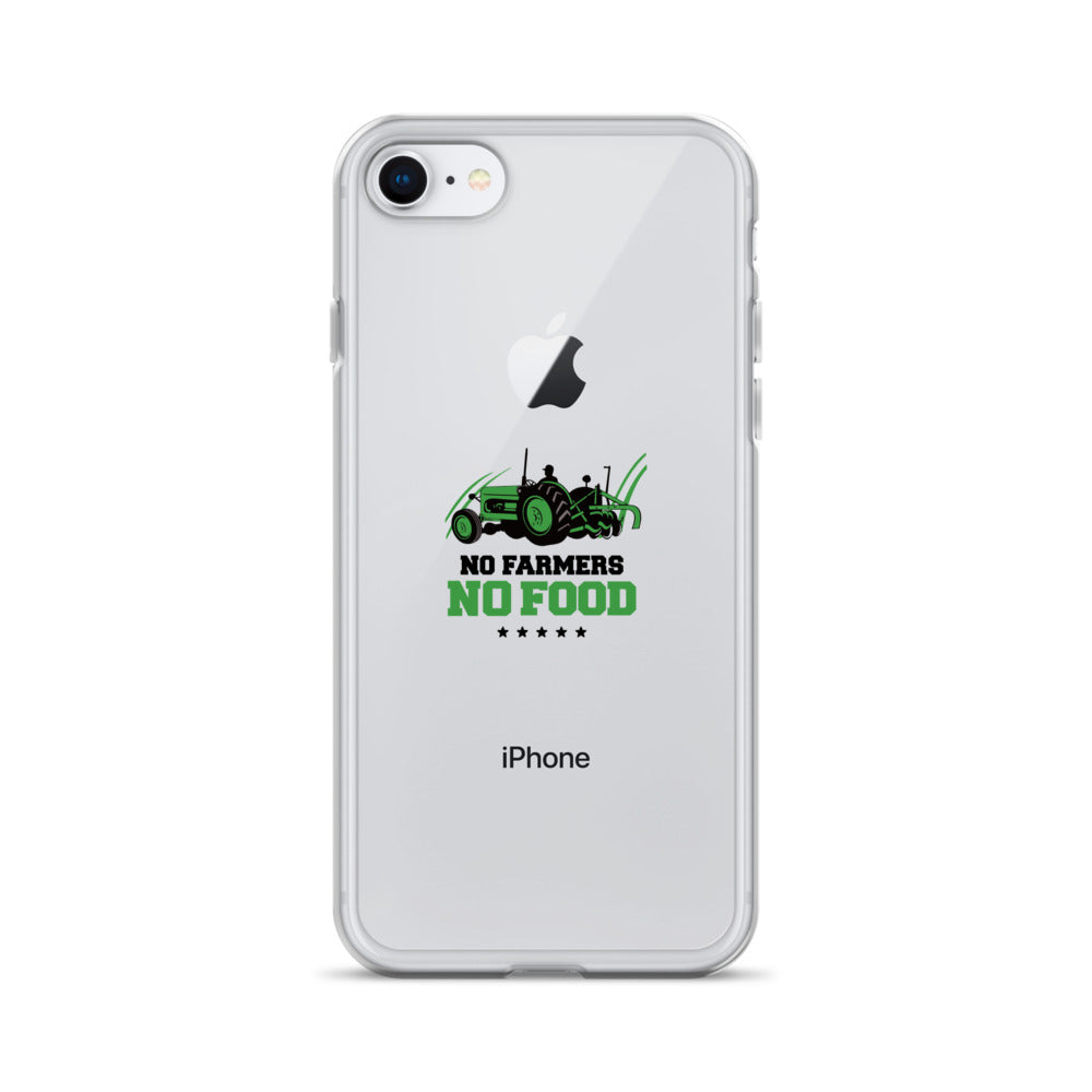 NO FARMERS NO FOOD - iPhone Case Transparent