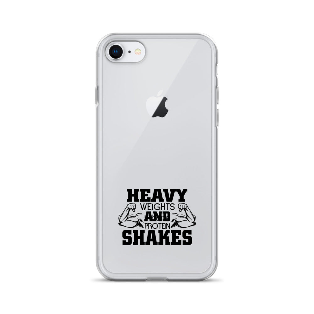 HEAVY WEIGHTS AND PROTEIN SHAKES - iPhone Case