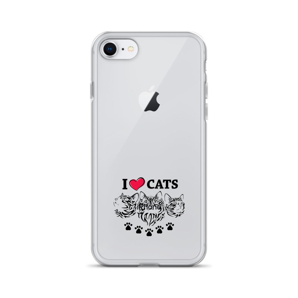 I LOVE CATS - iPhone Case