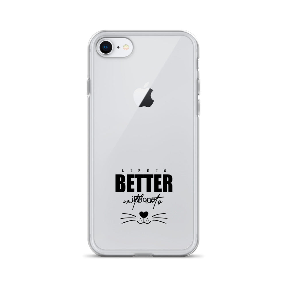 LIFE IS BETTER WITH CATS - iPhone Case