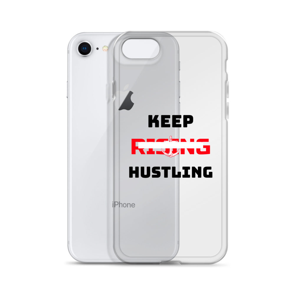 KEEP RISING HUSTLING - iPhone Case Transparent