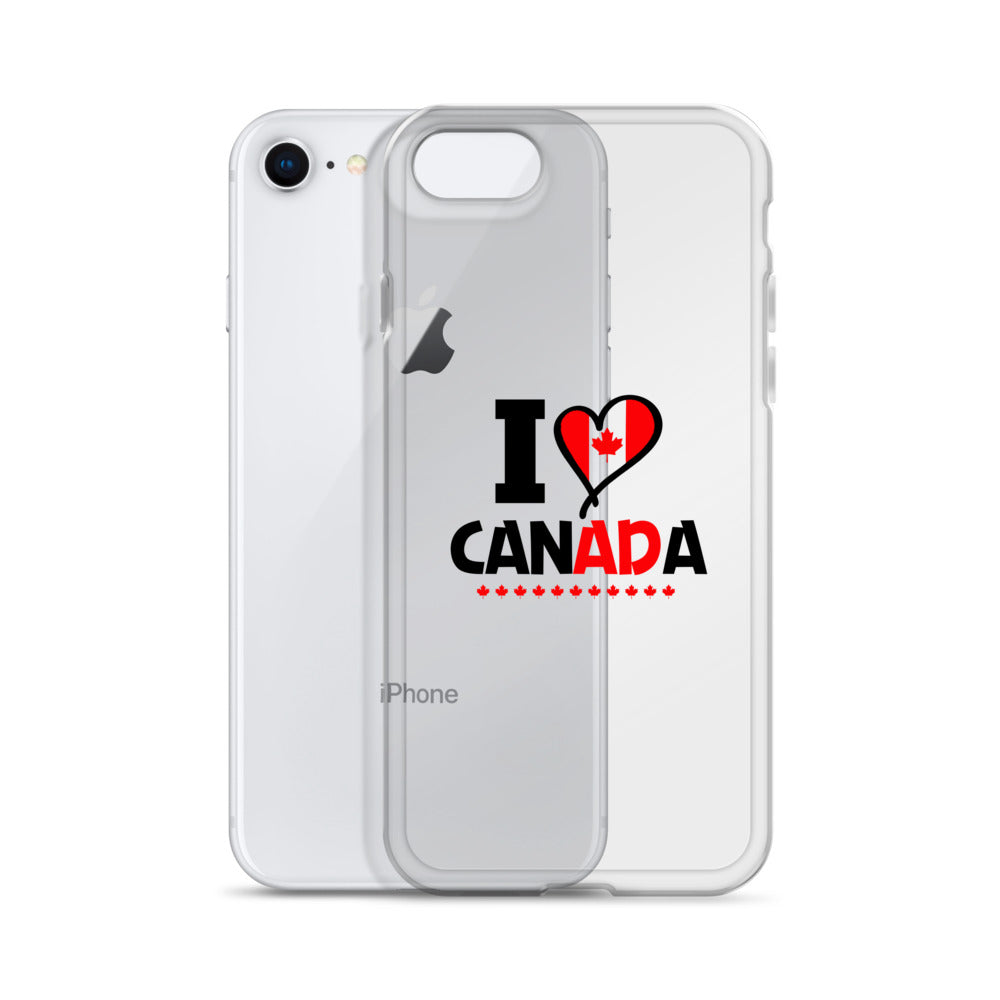 I LOVE CANADA - iPhone Case Transparent