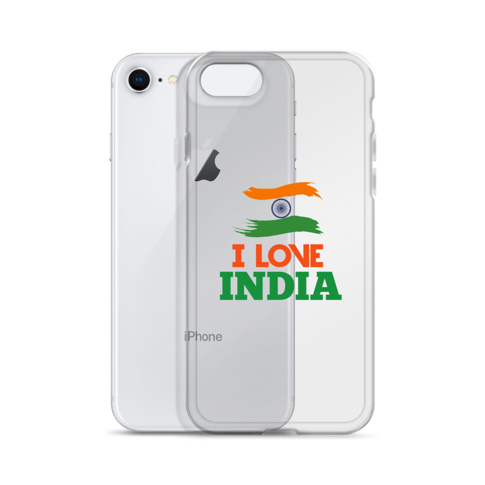 I LOVE INDIA - iPhone Case Transparent