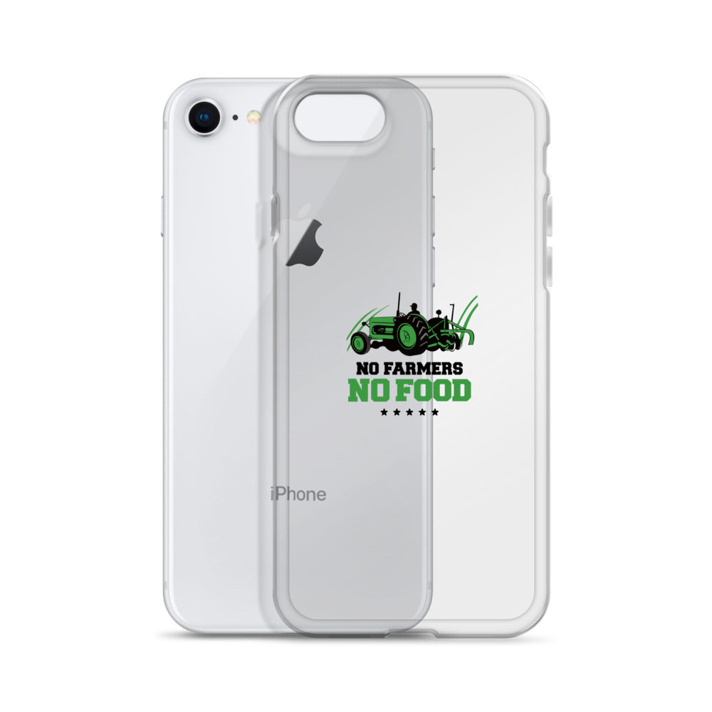 NO FARMERS NO FOOD - iPhone Case Transparent