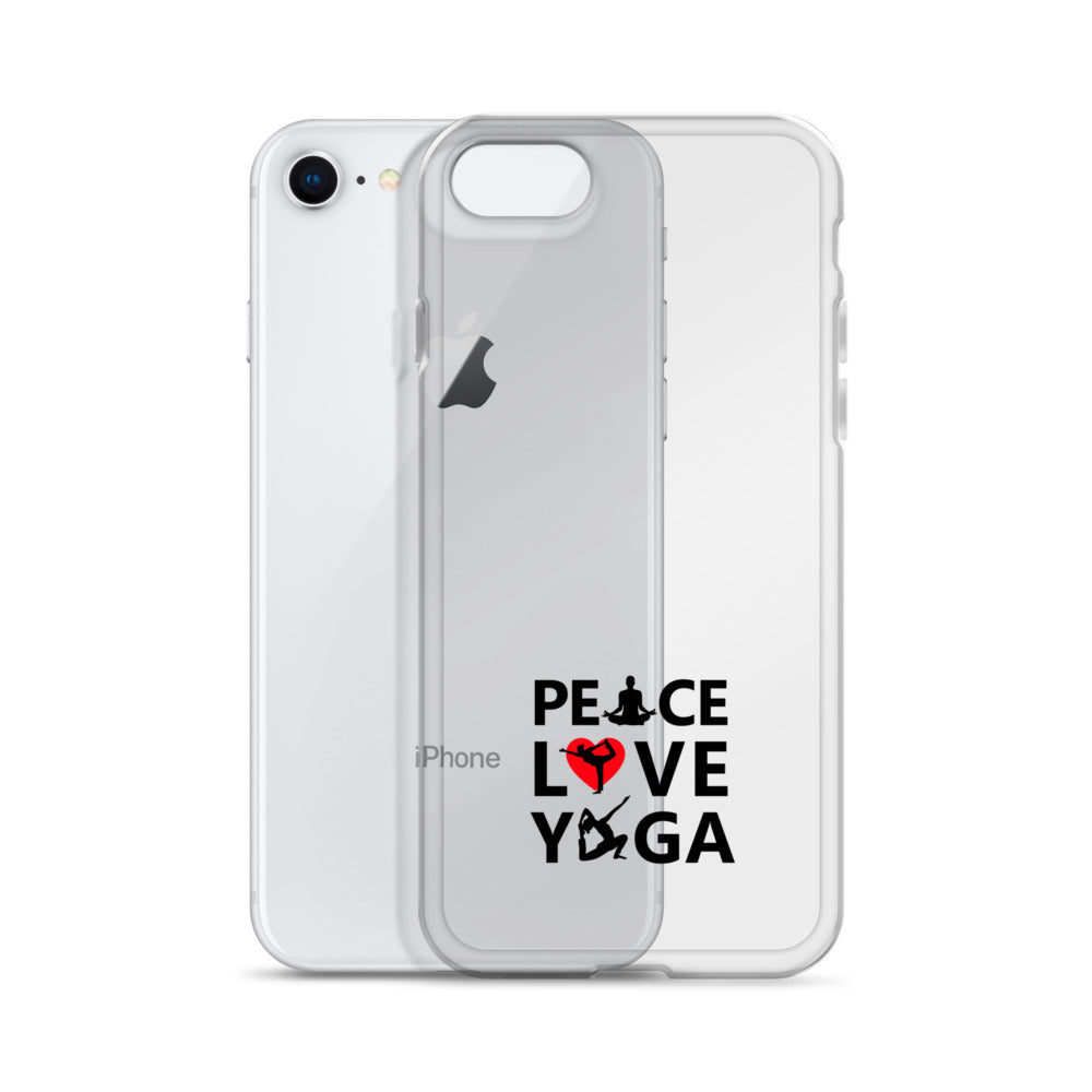 PEACE LOVE YOGA - iPhone Case