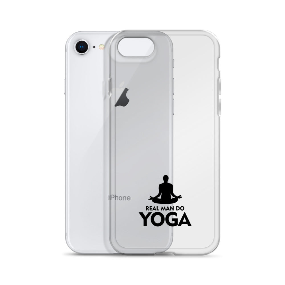 REAL MAN DO YOGA - iPhone Case