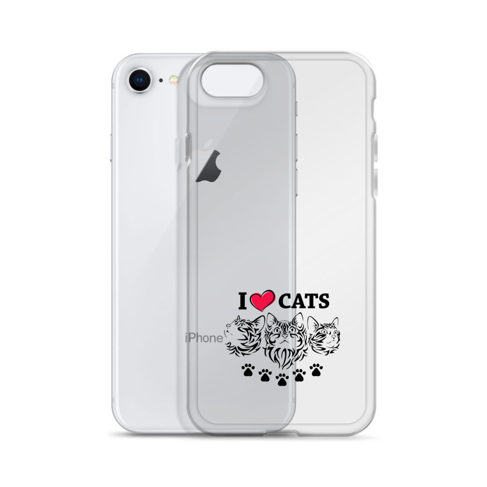 I LOVE CATS - iPhone Case