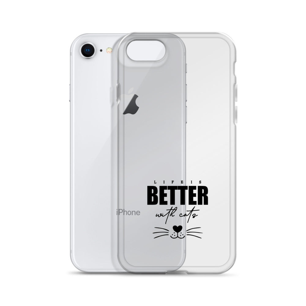 LIFE IS BETTER WITH CATS - iPhone Case