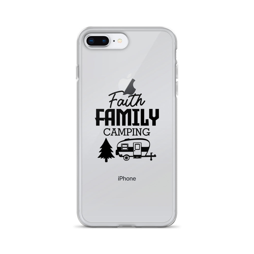 Family Camping- iPhone Case Transparent