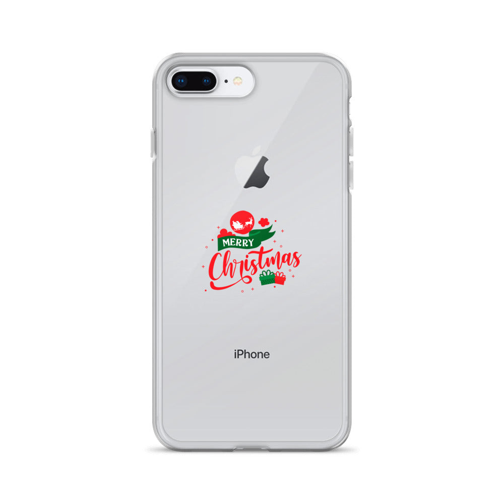 Merry Christmas- iPhone Case Transparent