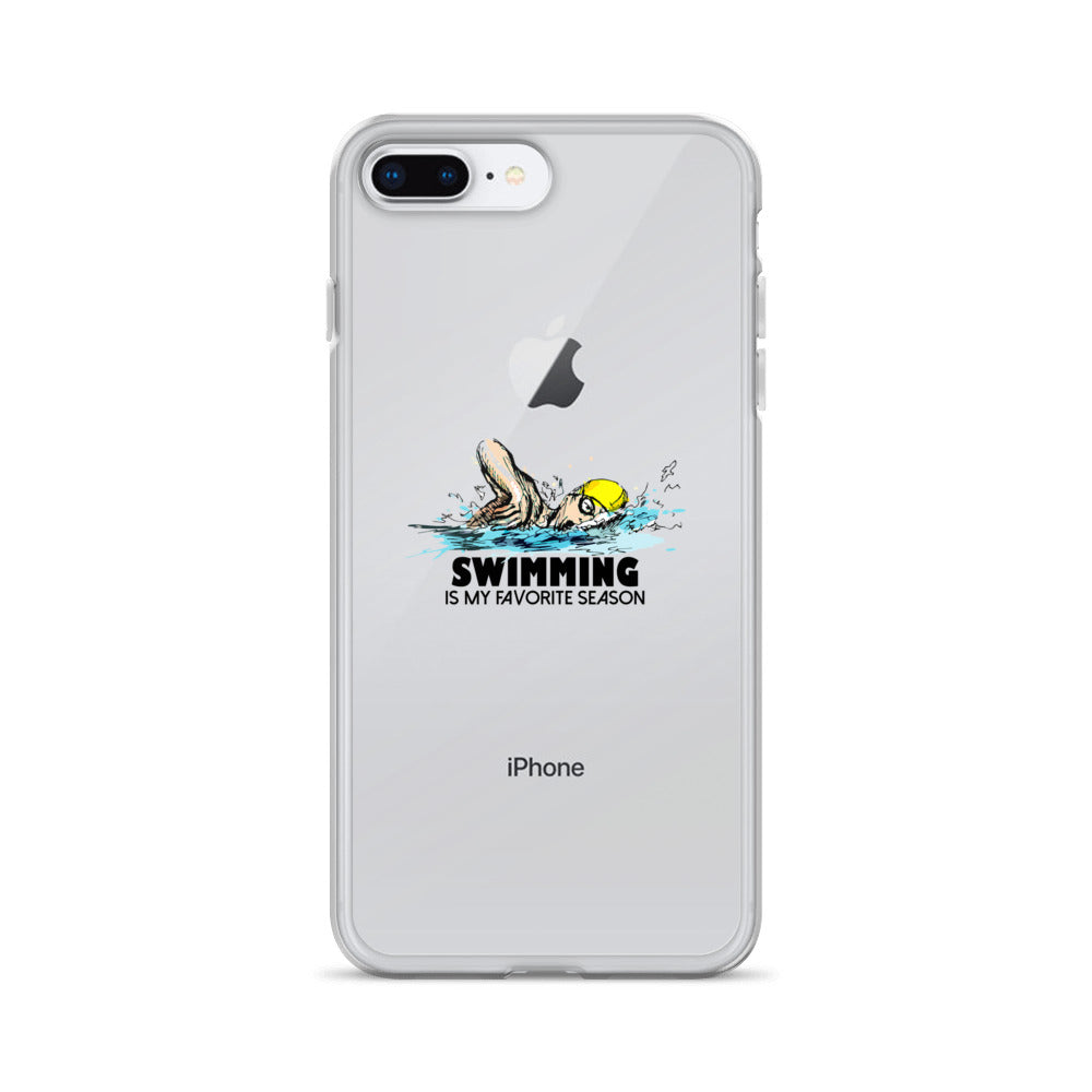 Swimming- iPhone Case Transparent