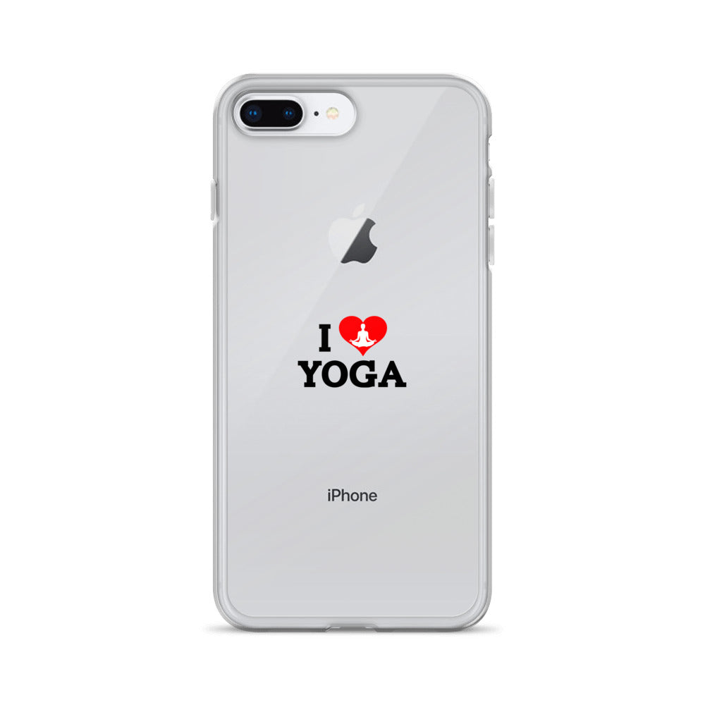 I LOVE YOGA- iPhone Case Transparent