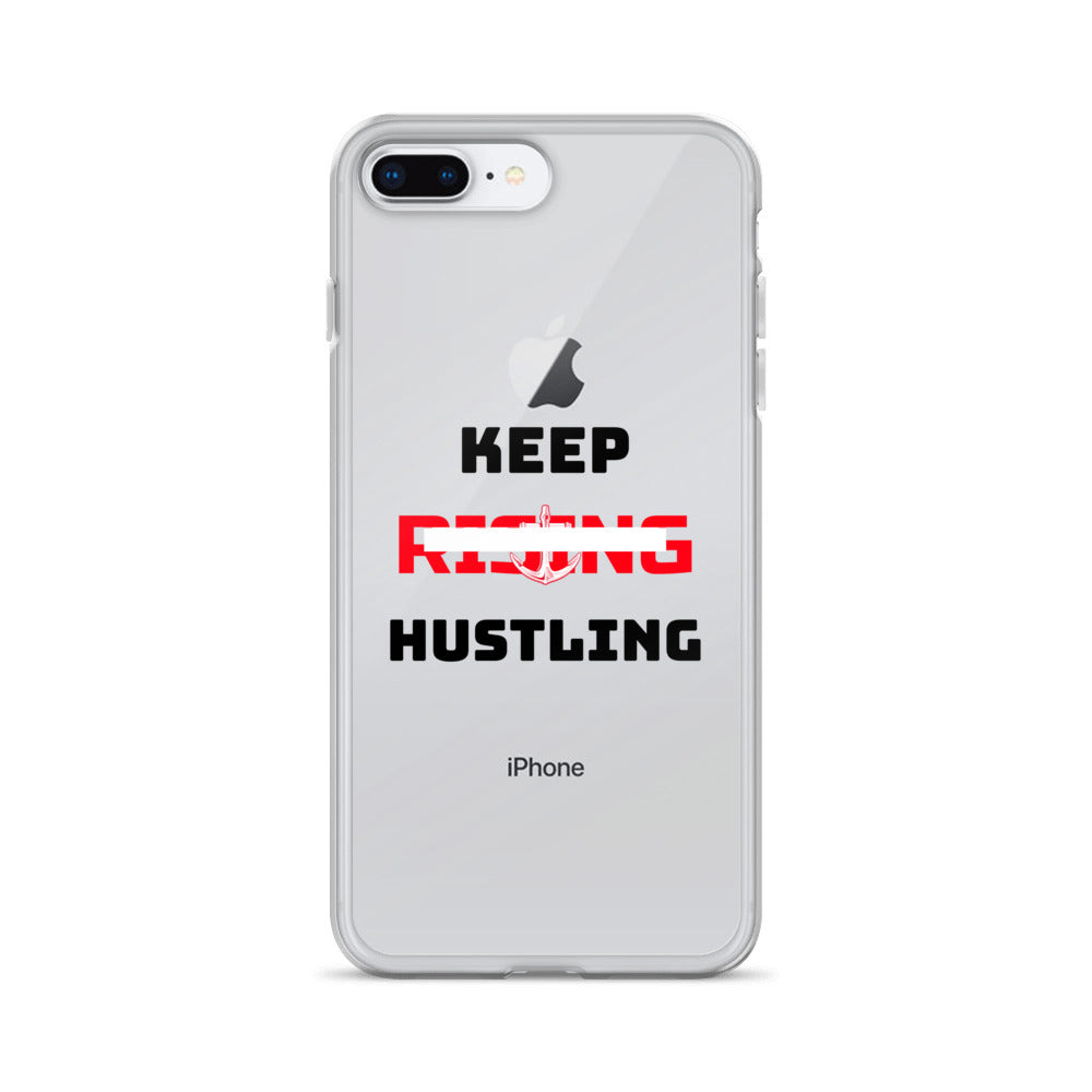 KEEP RISING HUSTLING - iPhone Case Transparent