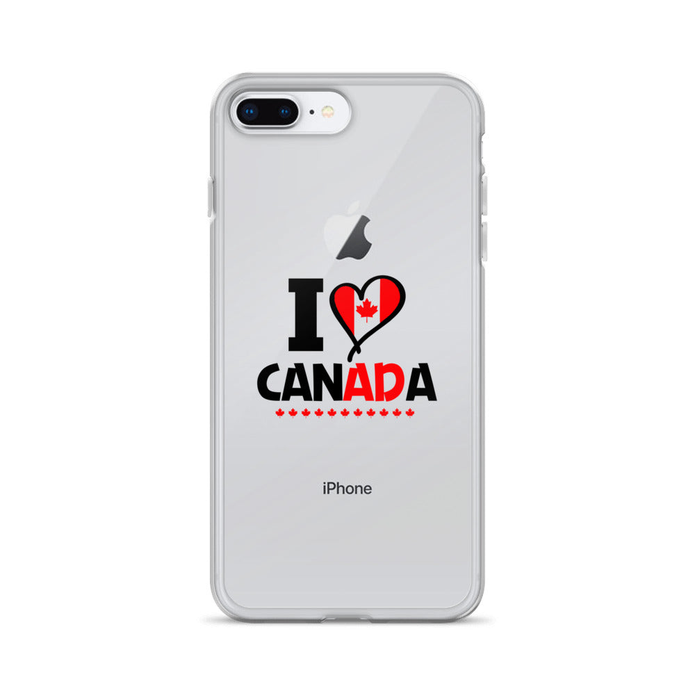 I LOVE CANADA - iPhone Case Transparent