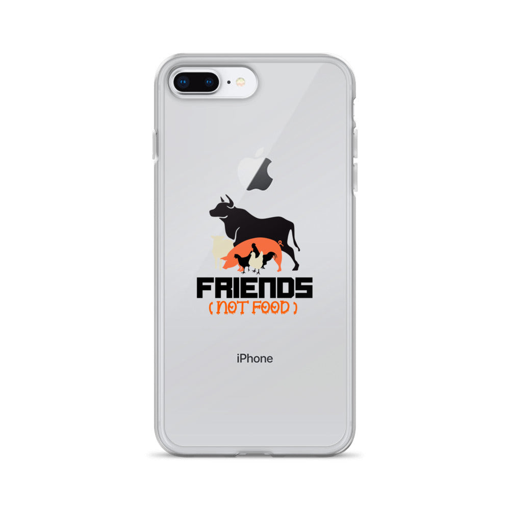 FRIENDS NOT FOOD - iPhone Case Transparent