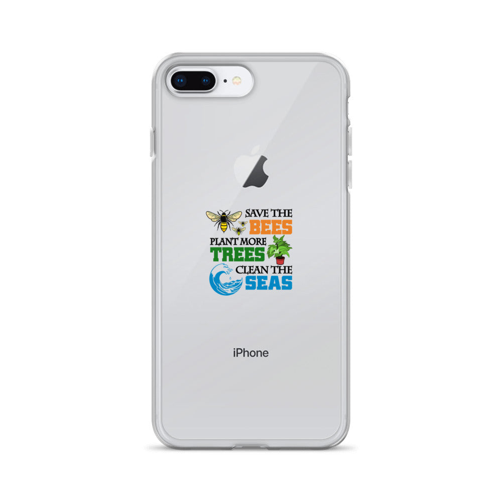 SAVE THE BEES - iPhone Case Transparent