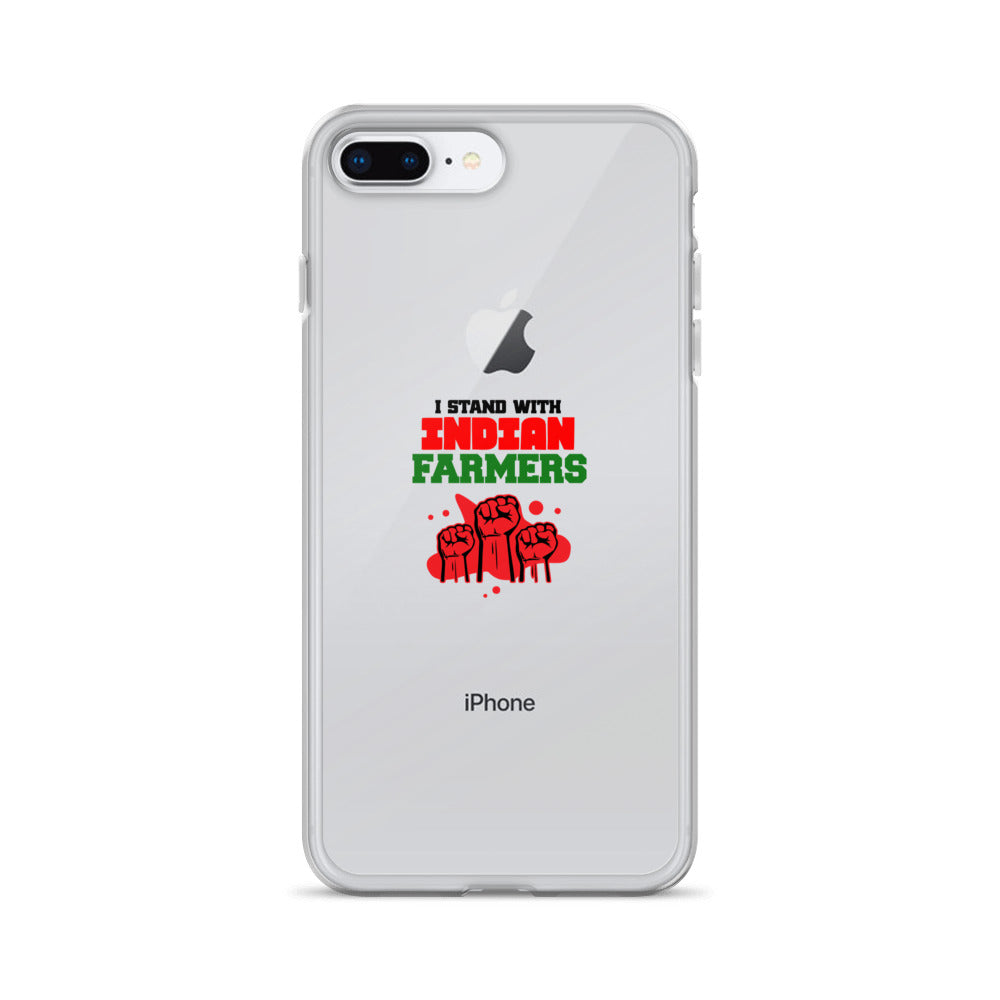 I STAND WITH INDIAN FARMERS - iPhone Case Transparent