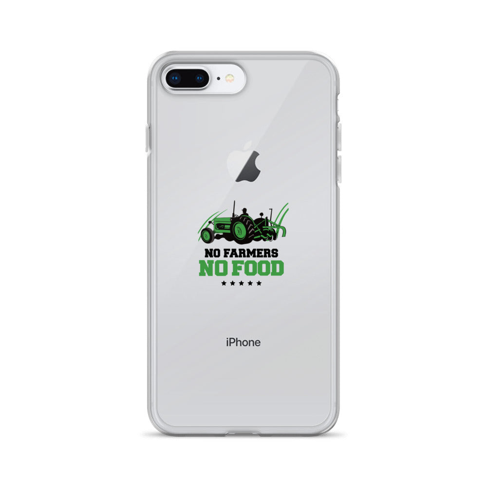 NO FARMERS NO FOOD - iPhone Case Transparent