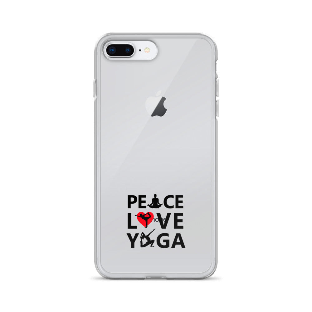 PEACE LOVE YOGA - iPhone Case