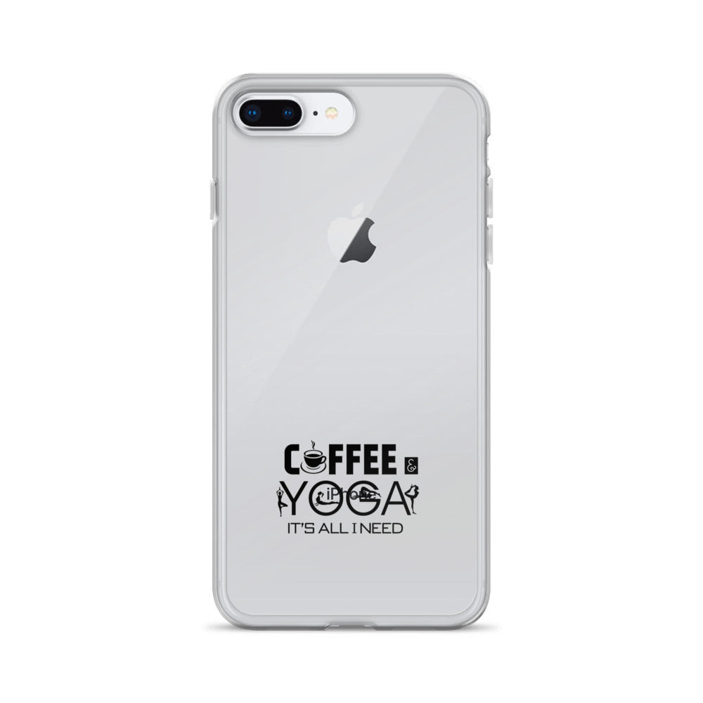 COFFEE YOGA IT'S ALL I NEED - iPhone Case