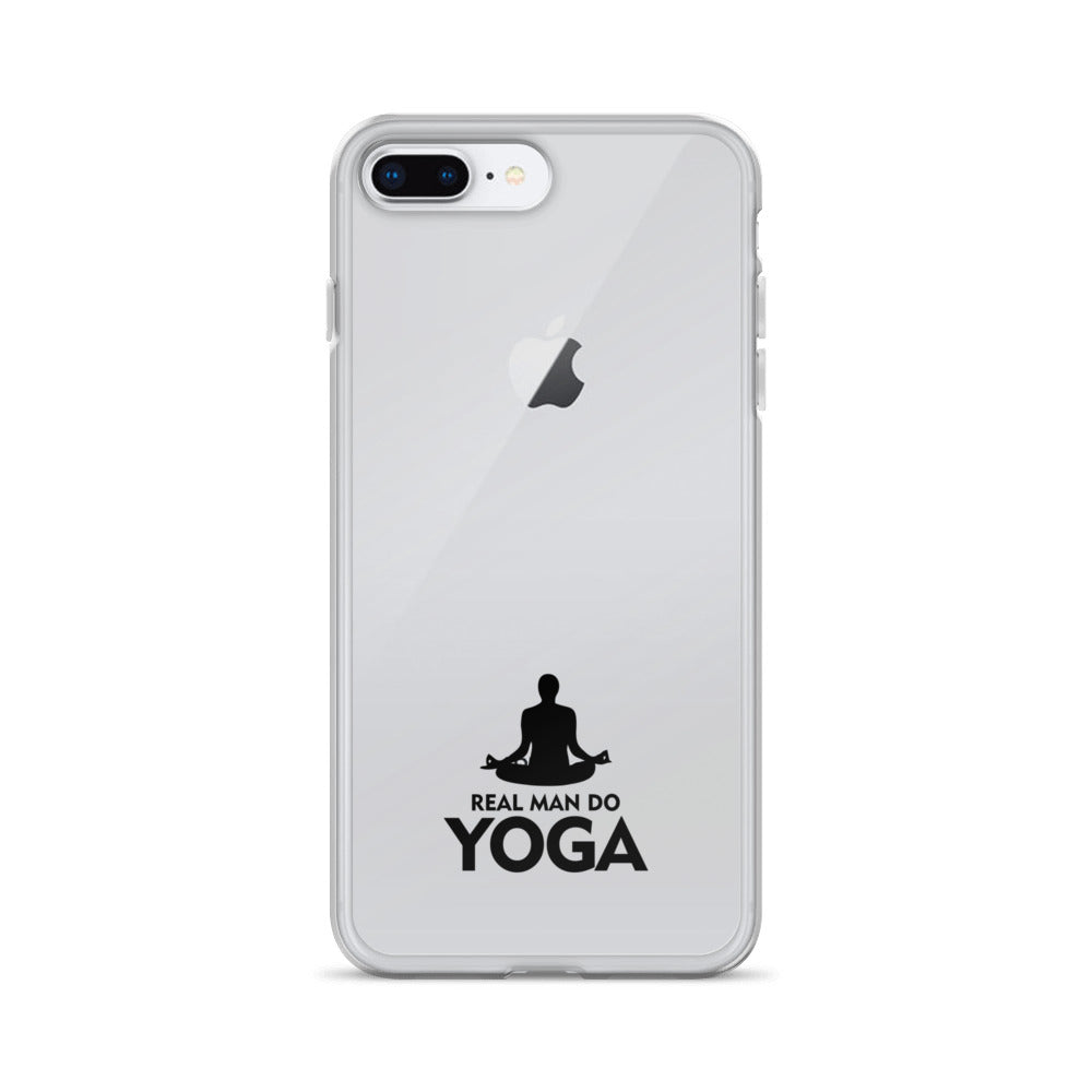 REAL MAN DO YOGA - iPhone Case