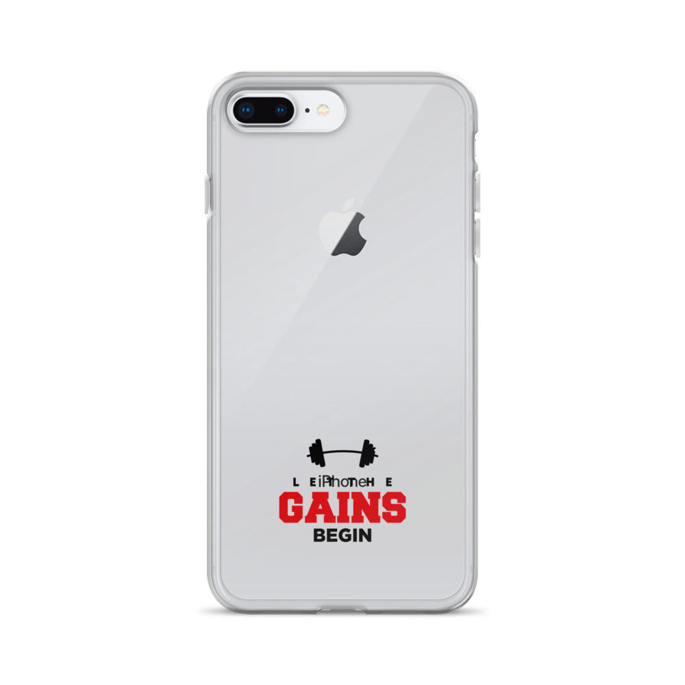 LET THE GAINS BEGIN - iPhone Case