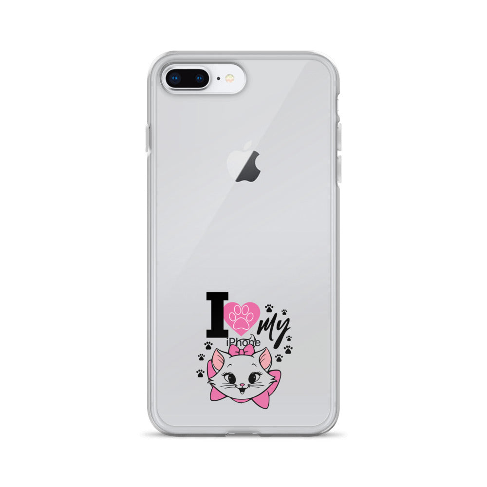 I LOVE MY CAT - iPhone Case