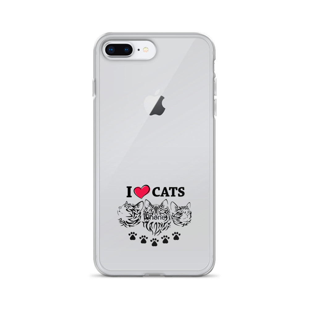 I LOVE CATS - iPhone Case