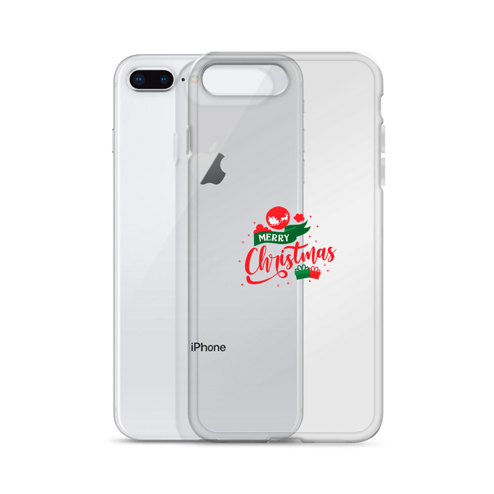 Merry Christmas- iPhone Case Transparent