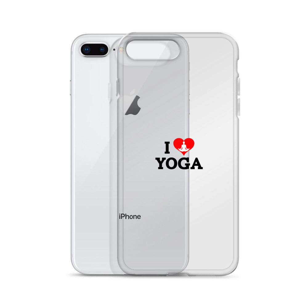 I LOVE YOGA- iPhone Case Transparent