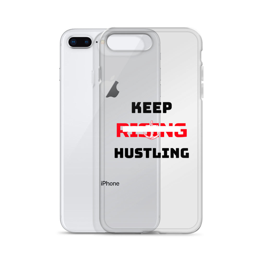 KEEP RISING HUSTLING - iPhone Case Transparent