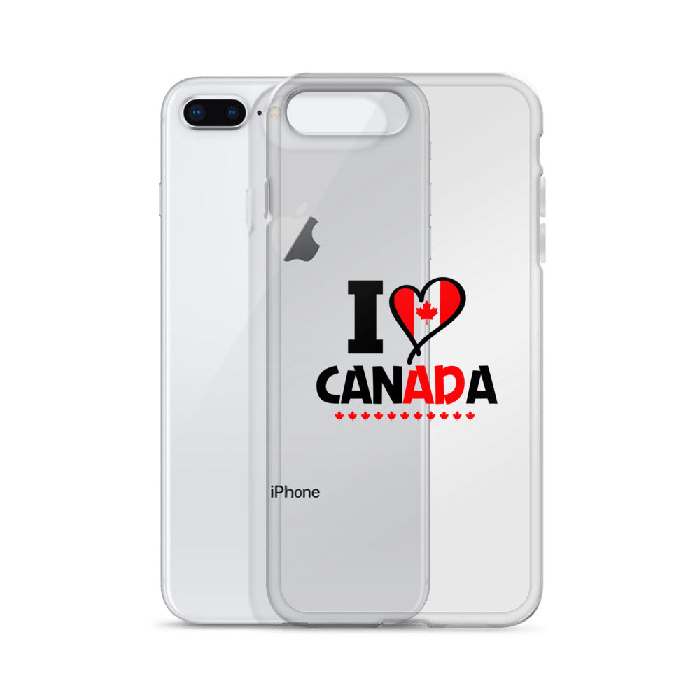 I LOVE CANADA - iPhone Case Transparent