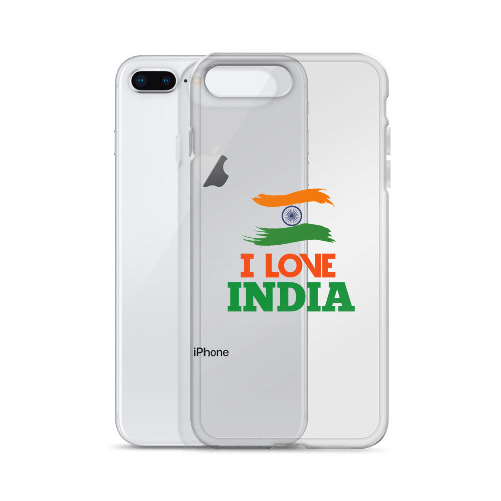 I LOVE INDIA - iPhone Case Transparent
