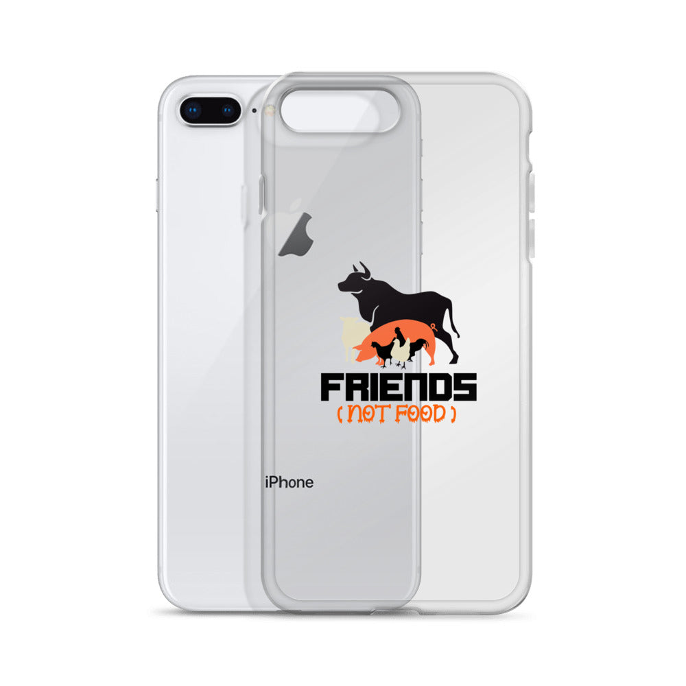 FRIENDS NOT FOOD - iPhone Case Transparent