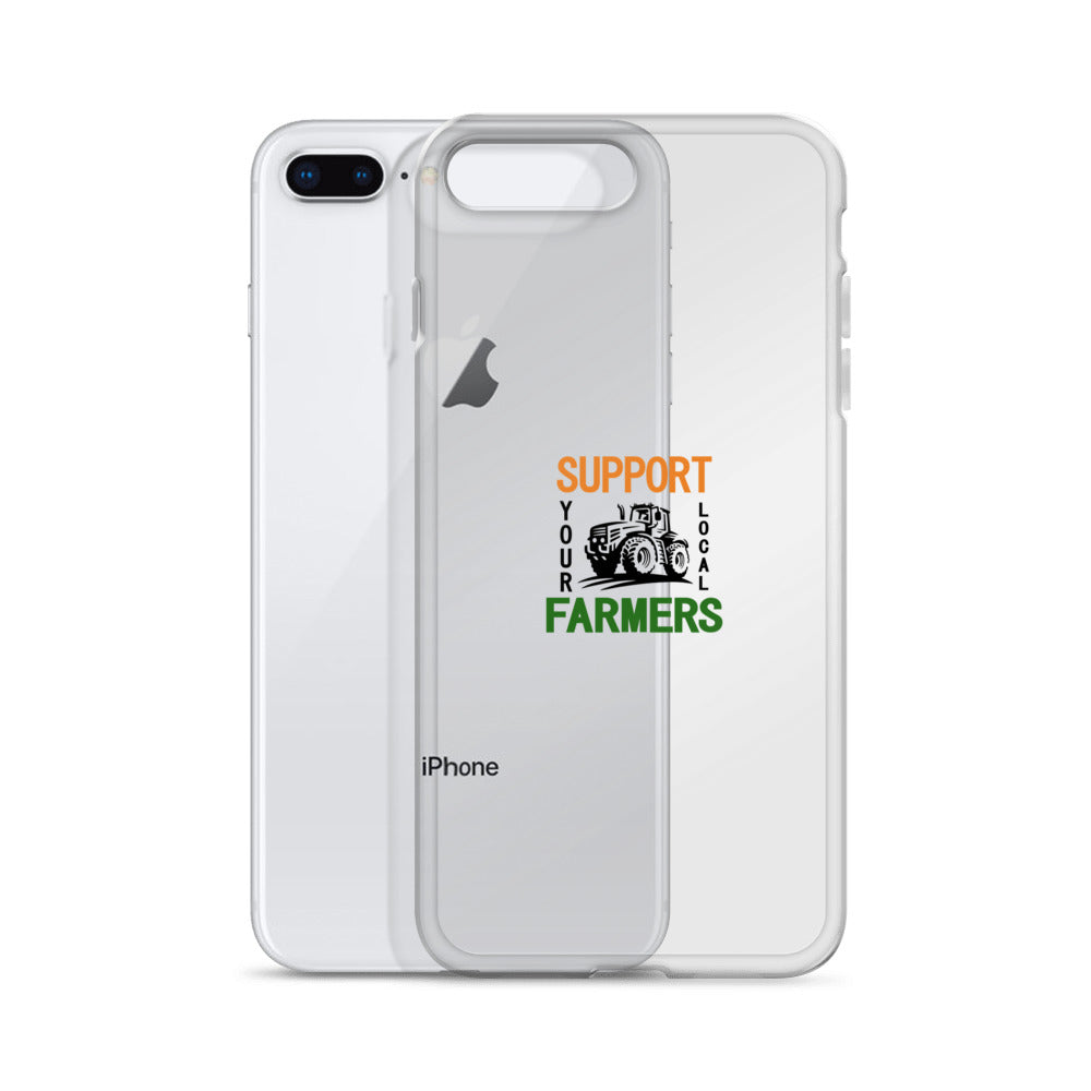 SUPPORT YOUR LOCAL FARMERS - iPhone Case Transparent