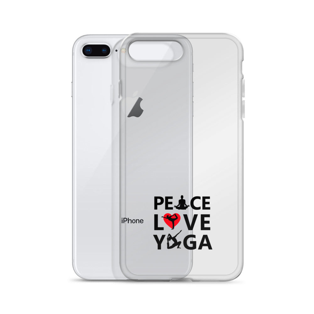 PEACE LOVE YOGA - iPhone Case