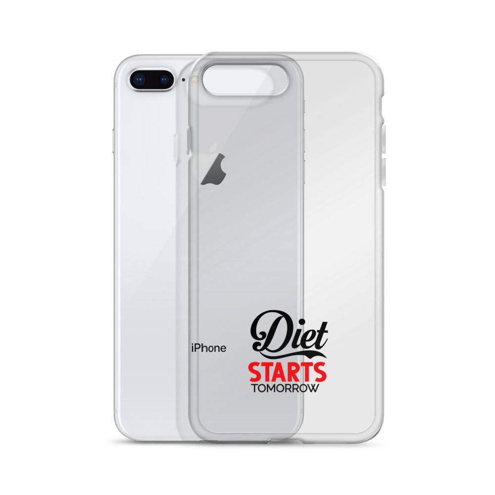 DIET STARTS TOMORROW - iPhone Case