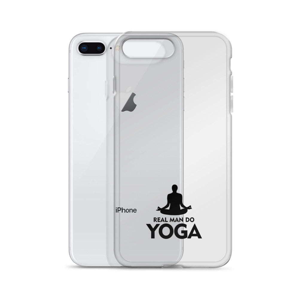 REAL MAN DO YOGA - iPhone Case