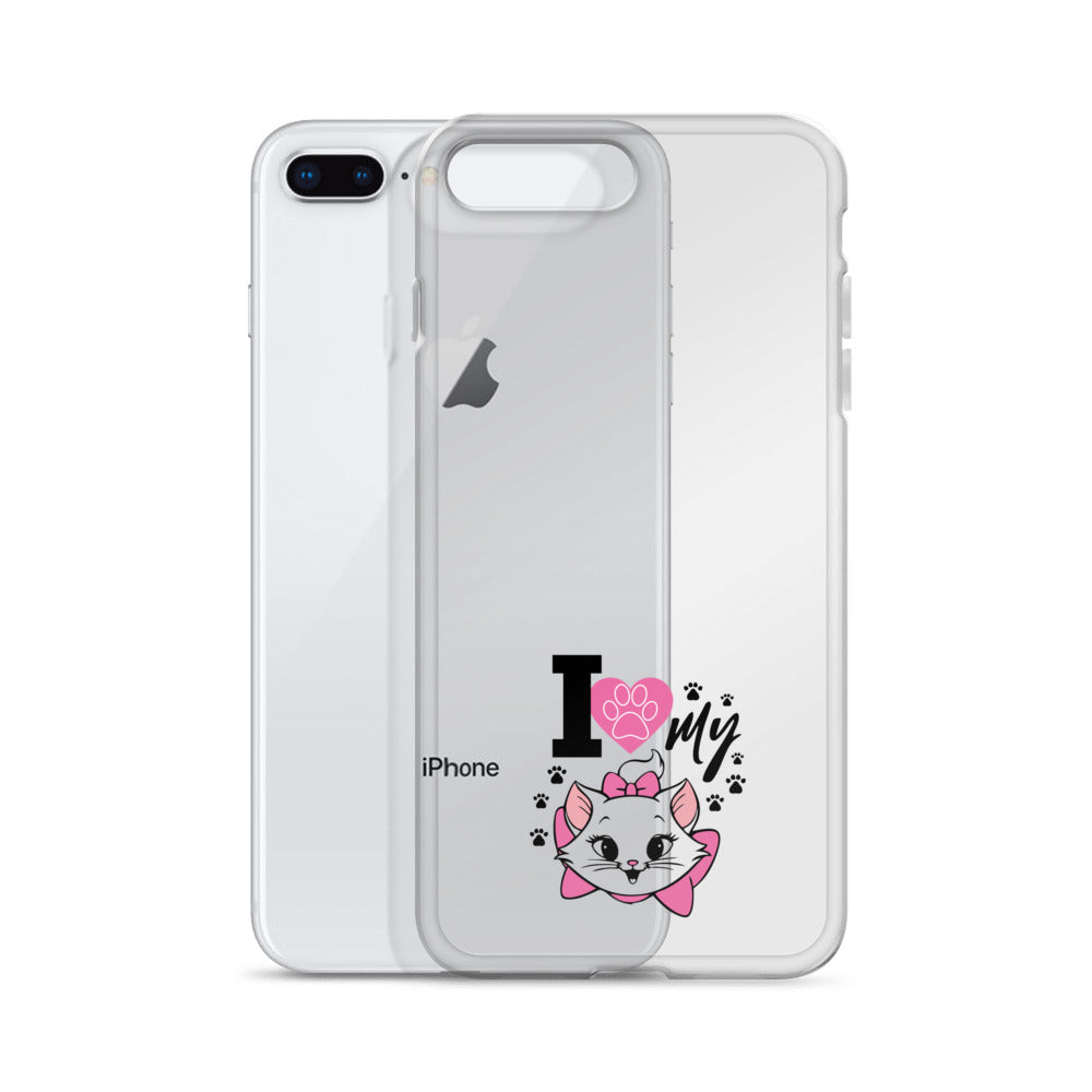 I LOVE MY CAT - iPhone Case