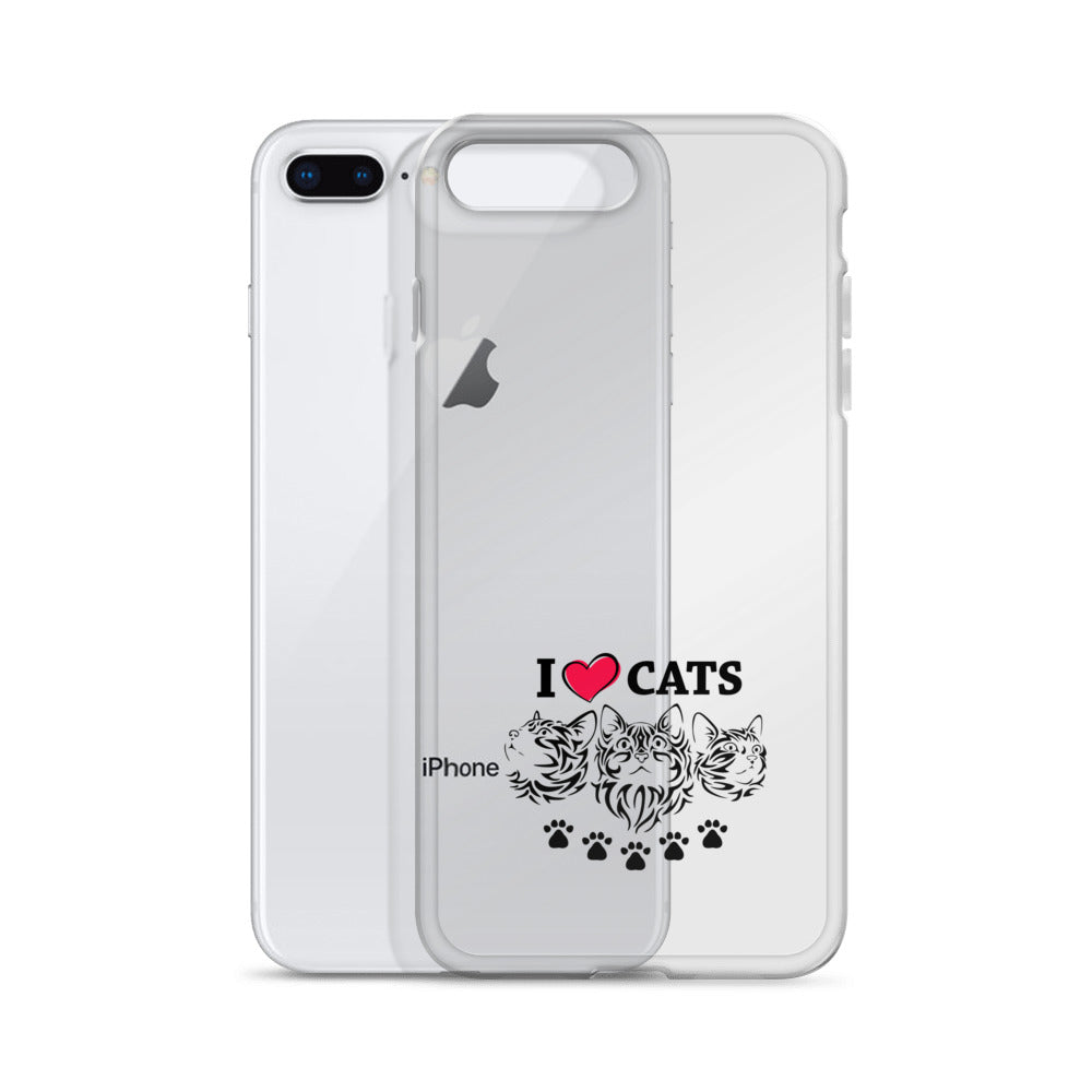 I LOVE CATS - iPhone Case