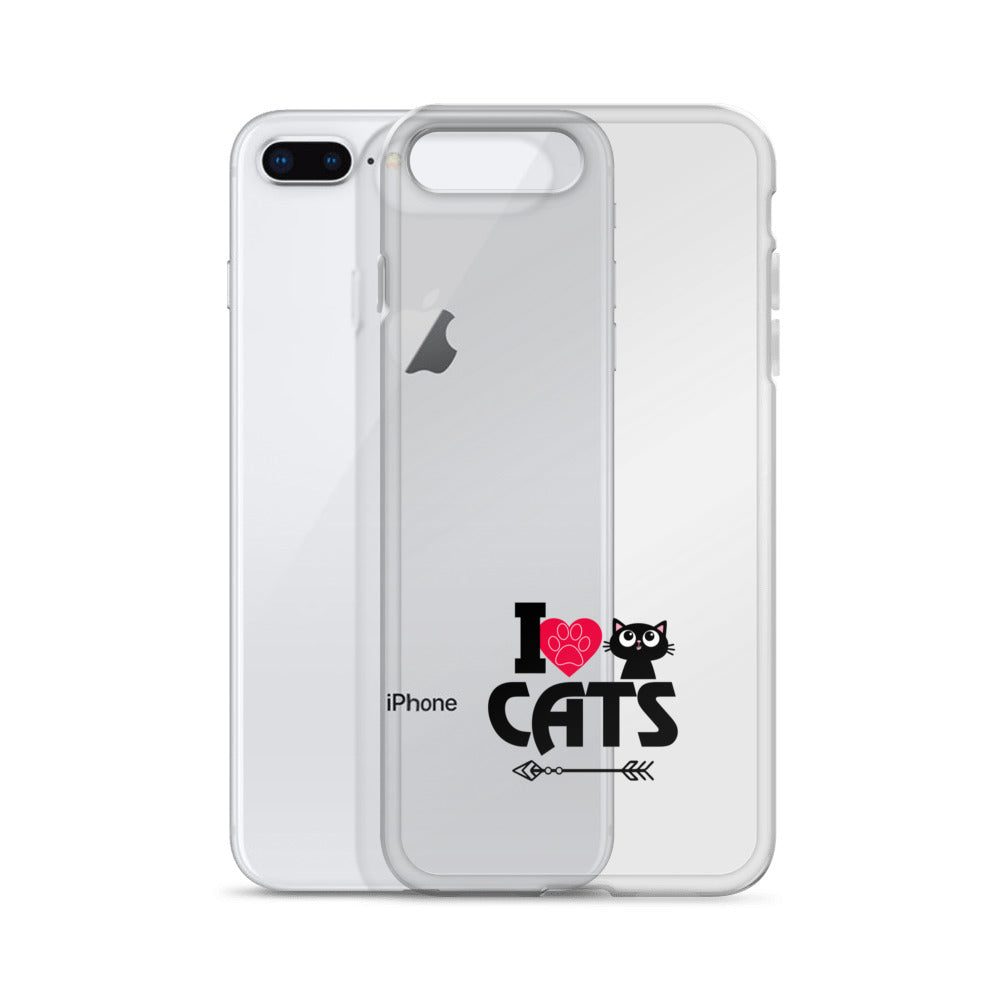 I LOVE CATS - iPhone Case