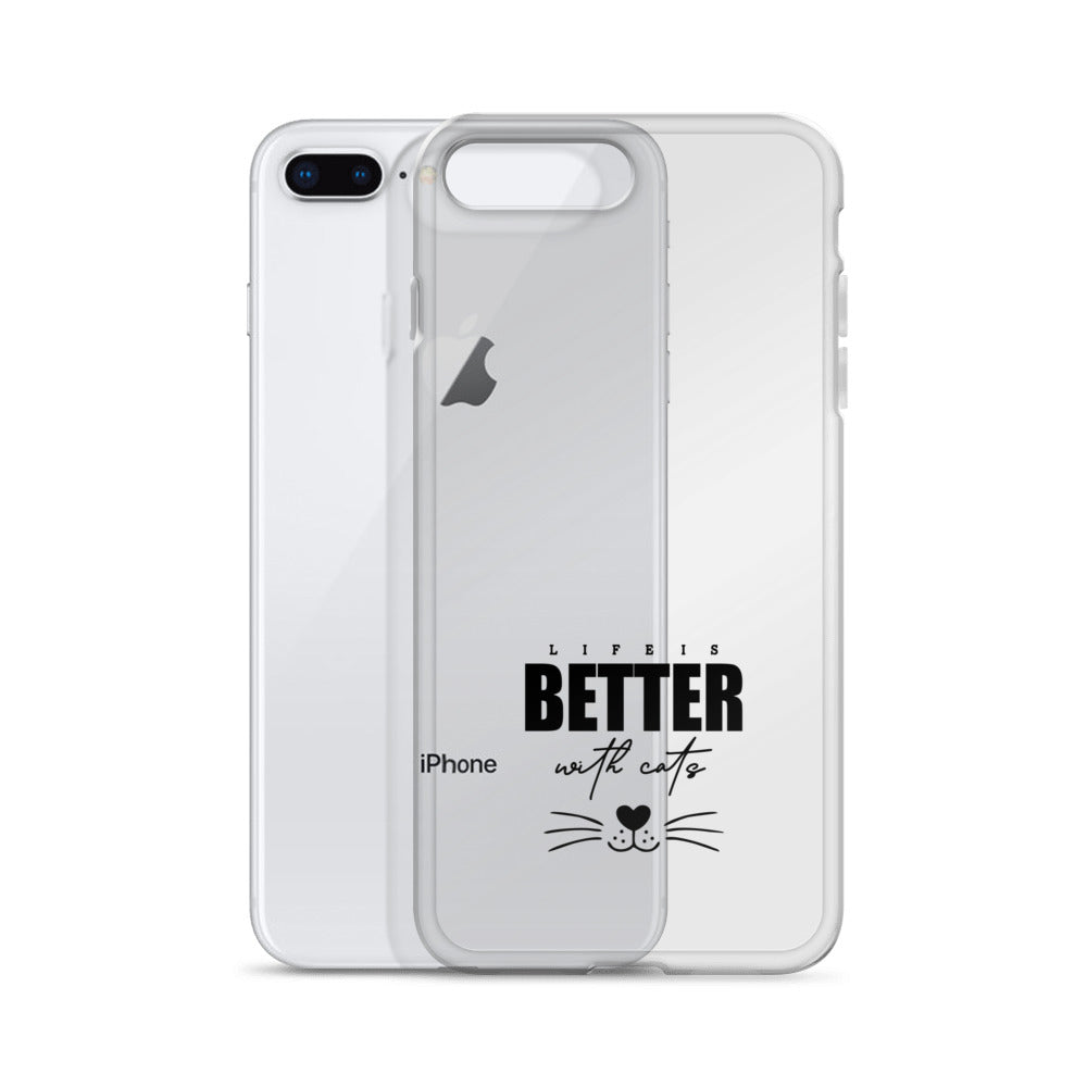 LIFE IS BETTER WITH CATS - iPhone Case