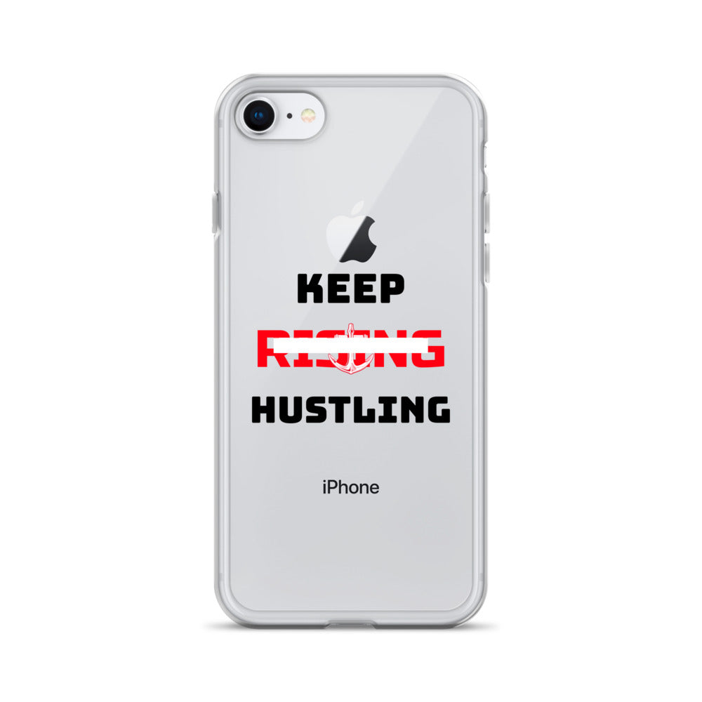 KEEP RISING HUSTLING - iPhone Case Transparent