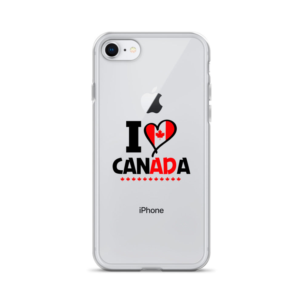 I LOVE CANADA - iPhone Case Transparent