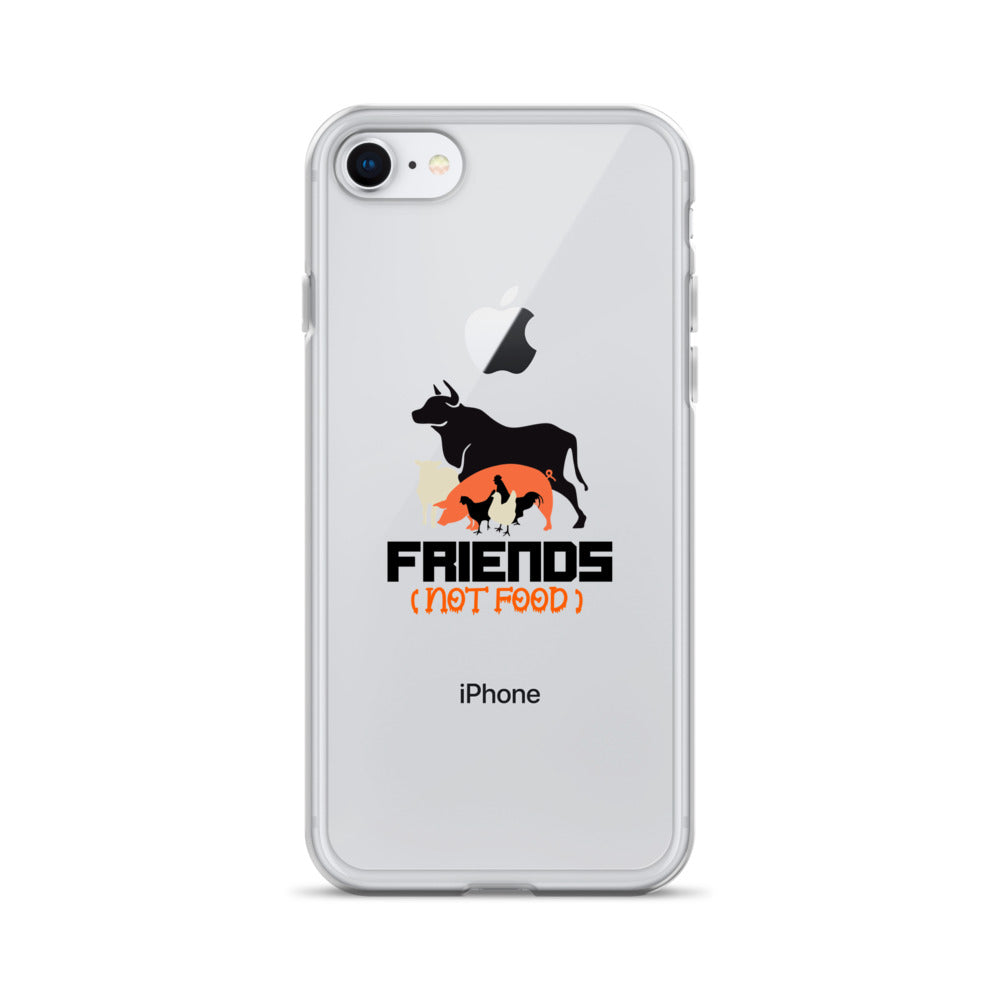 FRIENDS NOT FOOD - iPhone Case Transparent