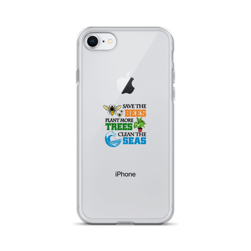 SAVE THE BEES - iPhone Case Transparent