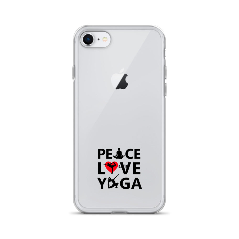PEACE LOVE YOGA - iPhone Case