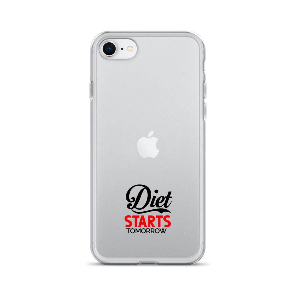 DIET STARTS TOMORROW - iPhone Case