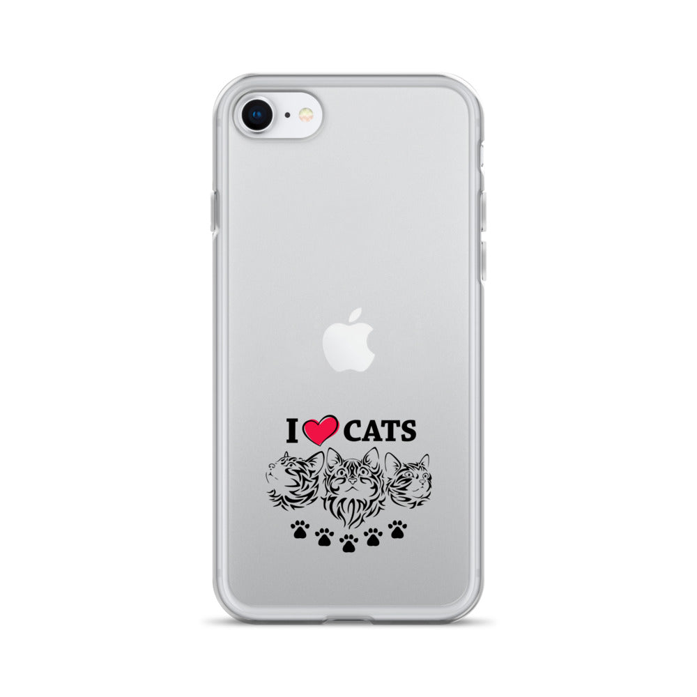 I LOVE CATS - iPhone Case