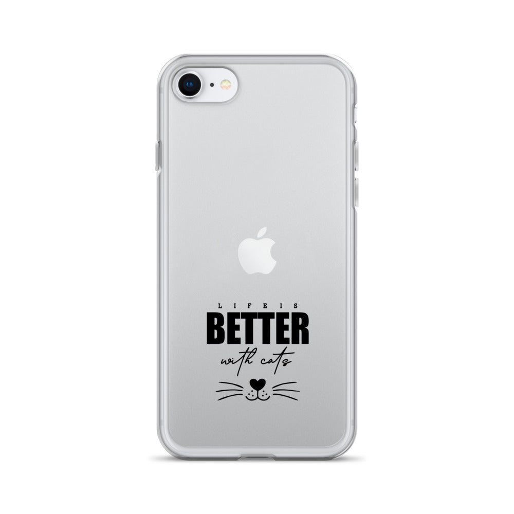 LIFE IS BETTER WITH CATS - iPhone Case